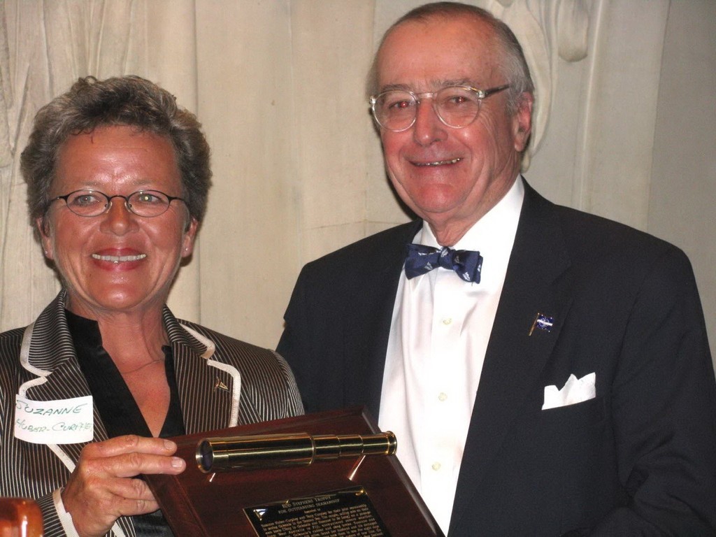 Susanne Huber-Curphey and Tony Curphey 2008 Cruising Yacht Club of America Rod Stephens Award (Photo: Mindy Gunther) © Cruising Club of America http://www.cruisingclub.org